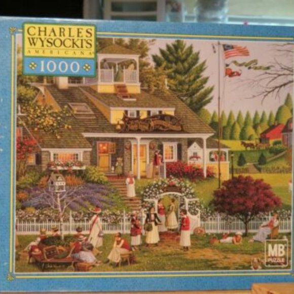 WYSOCKI Love (Club) Des Dames Tennis Club Scene 1000 Pc COMPLETE (P172) - Picture 1 of 2